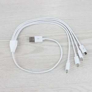 Hoogwaardige 05m 4 Port Micro USB naar USB Splitter Laadkabel voor smartphonetablet en meer apparaten