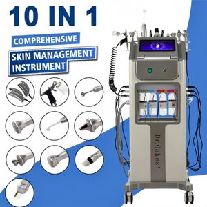 Haute qualité 10 en 1 ridules réduire Jet Peel oxygène rajeunissement oxygène Jet visage noir tête enlèvement Microdermabrasion Machine