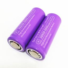 Batería de litio recargable IMR 26650 5000mAh 3.7V para vehículo eléctrico / Lámpara de señal solar / Aspiradora. estufa de fuego de alta calidad 100% 8C batería de alimentación