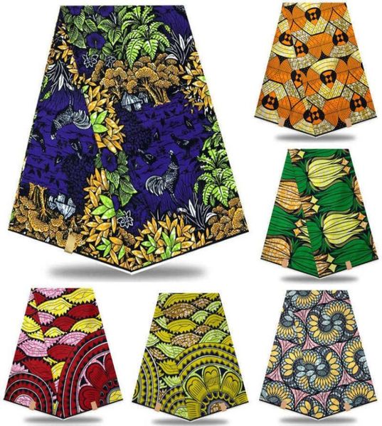 Algodón 100 de algodón Africano Africano Nigeriano Fabrica de cera REAL GHANA CERA PARA VESTO DE PARTA 6 YARDS NXS06 T2005292920425