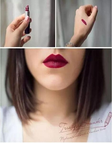 Haute qualité 100 mat rouge à lèvres maquillage un peu Sexy s'il vous plaît moi ange beauté couleur rouge nu violet velours rouge à lèvres 3424659