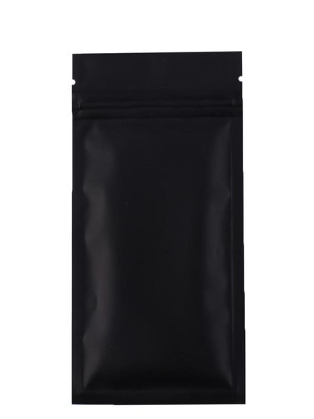 Sacs ziplock mylar métalliques de haute qualité Foil d'aluminium noir Small Bags en plastique Lock Sacs5078997