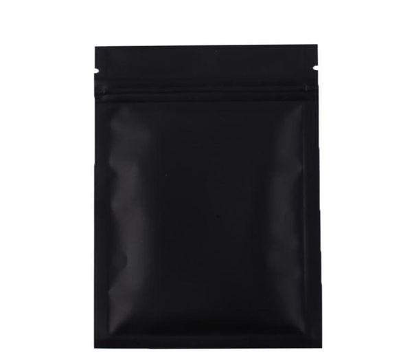 Sacs ziplock Mylar Mylar de haute qualité 100 Foil en aluminium noir Small Bags en plastique Lock Zip Sacs7193426
