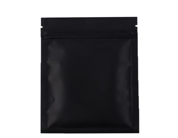 Sacs ziplock mylar métalliques de haute qualité Foil d'aluminium noir Small Lock Lock Bags en plastique 5950060