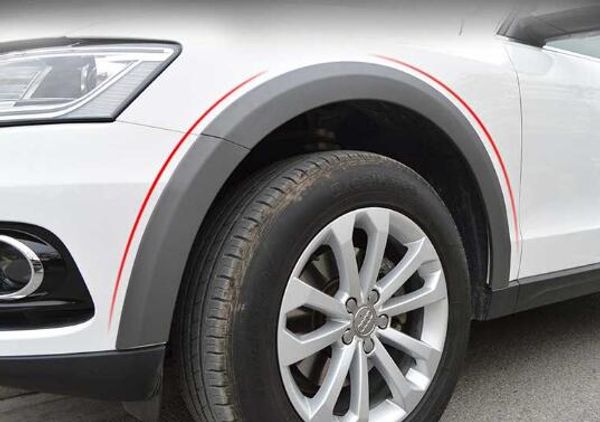 Haute qualité 10 pièces 8.5 cm de large garde-boue de voiture évasés passage de roue sourcils décoration bande garde couverture garnitures de protection adaptées pour Audi Q5 2010-2018