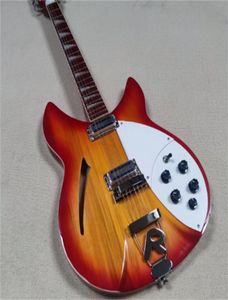 Guitarra eléctrica de alta calidad de 12 cuerdas Ricken 381 Electric Guitar antes y después con guitarras de arce con flames guitarra8598394