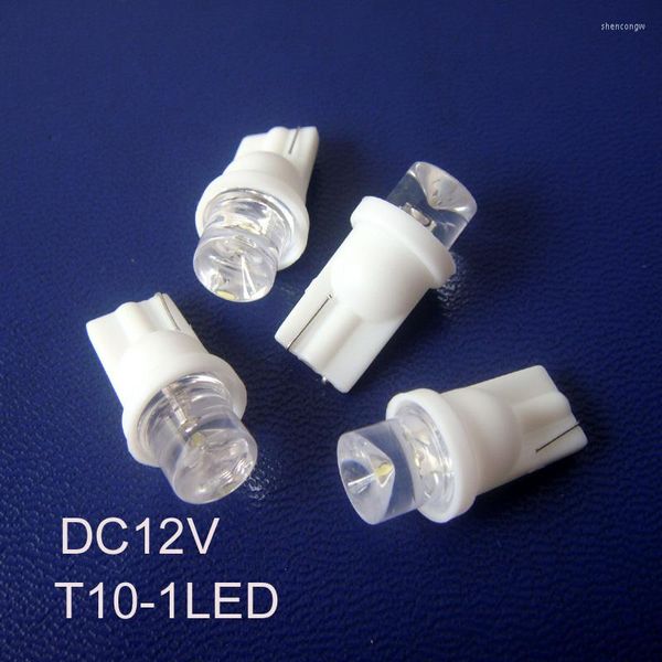 Luz Led de alta calidad para instrumentos de coche, 12V, T10, W5w, cuña 194, lámpara indicadora 168, 10 unidades por lote