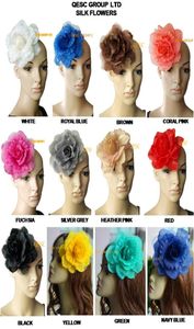 Fleur de soie douce 15 cm de haute qualité pour Sinamay Fascinator Hat Summer Fedorahair Accessoire et casque de mariage 9783345