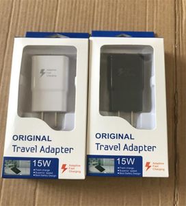 Hoge kwaliteit 15W Adaptief 100 Snel opladen USEU Reis-muuroplader Snel opladen Snelle muurladers met Retai Box voor Samsung6600197