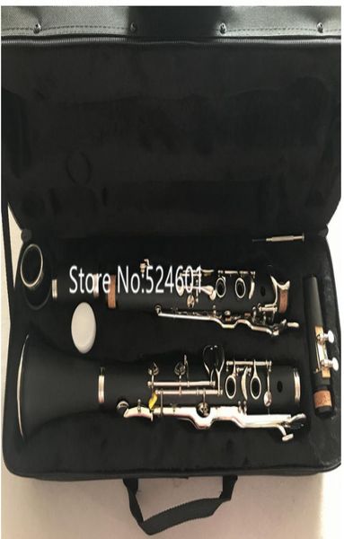 Alta calidad 17 Keys G Tune Clarinet Bakelite Body Silver Key Instrumento musical profesional con Case2964920