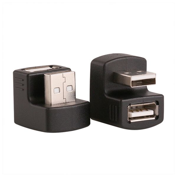 Adaptateur USB de haute qualité à 180 degrés USB2.0 A mâle à B prise femelle câbles à 90 degrés convertisseur de connecteur d'extension U
