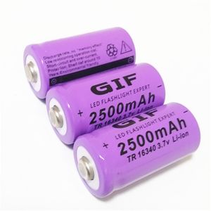 La batería de litio recargable 16340 2500mAh 3.7V se puede usar con una linterna brillante, etc. batería cr123a,