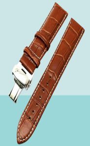Band de montre de montre brun de haute qualité 20 mm 22 mm 22 mm Bracelet de bracelet bracelet Barres de ressort à bouton-poussoir CL3458831
