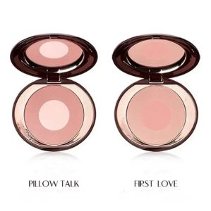 Maquillaje de marca de lujo Blush Pillow Talk First Love Sweet Heart Blush 2 colores Rush Blusher Venta al por mayor buena calidad Envío gratis