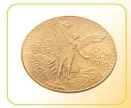 Alta calidad 1922 México Gold 50 Peso Coin Copy Coin01233633143