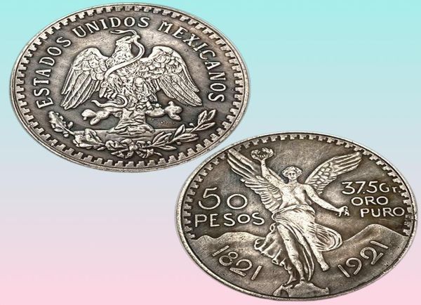 De haute qualité 1946 Mexico Gold 50 Peso Coin Gold 37373mm Arts Creative Creative Souveniture Commémorative Coins 18211921 MEXCANOS 501049989