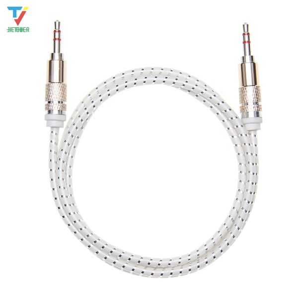 Adaptateur de câble Audio de haute qualité, 1m mâle à mâle, 3.5mm, cercle Candy Shell, pour téléphone portable, tablette, PC, lecteur MP3 Mp4 3