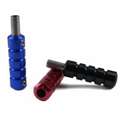 Hoge Kwaliteit 1pcs Aluminium Tattoo Machine Grip Roestvrij Staal Blauwe Pijp voor Guns Tube Tattoo Accessoires Handvat Supplies1094845