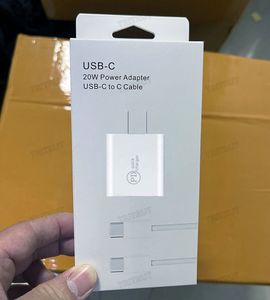 Kit 2 en 1 de alta calidad Juego de 20 W Cargadores USB tipo C PD Carga rápida Adaptador de enchufe UE EE. UU. Entrega de energía Cargador rápido de iPhone para iPhone 14 13 12 11 X 7 8 Pro y teléfonos Android