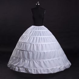 Hoge kwaliteit 2018 witte en zwarte 6 hoepels feestjurk petticoat ball jurken gaze rok crinoline onder rokaccessoires kostuum