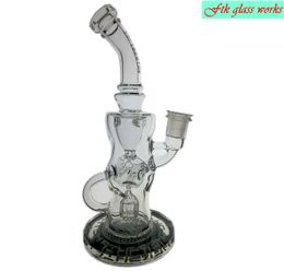 Alta calidad 2020 FTK vidrio bong Fab Torus Klein Reciclador tuberías de agua pipa de fumar Plataforma de vidrio plataformas de dab de aceite 14.4 mm conjunta Bongs de alta calidad