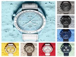 De haute qualité 2022 Moon Summer Nouveau concepteur 6 broches Mark Functional Speedmaster Planet Quartz Watch UniSex Couple Watch BB014721787