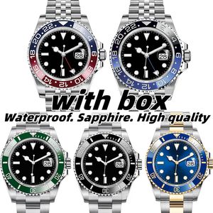 Relojes de movimiento para hombres de alta calidad reloj de 40 mm de zafiro de acero inoxidable dial sólido sólido súper luminoso relojes impermeables diseñador N01