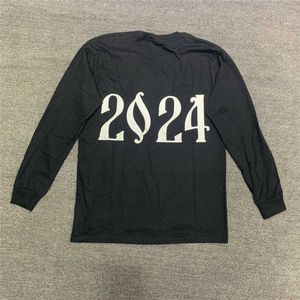 Alta calidad 2024 manga larga Chicago presidente camiseta hombres 1 1 2024 Festival de música camiseta moda mujer camisas T230806