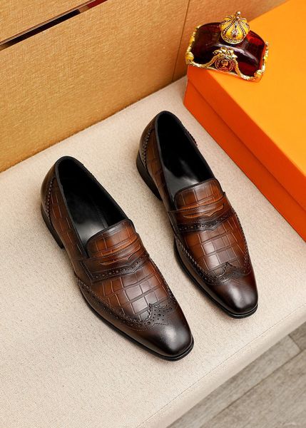 Haute qualité 2024 hommes bottines classiques mocassins décontractés mode masculine confortable en cuir véritable marque designer chaussures de conduite taille 38-45
