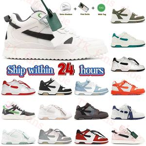 Alta calidad 2024 Zapatos casuales al aire libre Fuera de la oficina Esponja Mid Top Plataforma Entrenadores Zapatillas de deporte para hombres para mujer Offes Suela de goma blanca OOO Mocasines Negro Blanco Tamaño 36-45