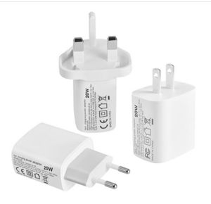 Alta calidad de 20W PD Cargador rápido USB-C Tipo de carga rápida C EE. UU. CARGADOR DE ACTURA DE AC EE.