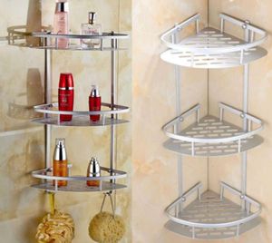 Hoogwaardige 23tier hoekopslaghouder Schappen badkamer shampoo douche keuken opbergrek organizer badaccessoire sets sh199759576