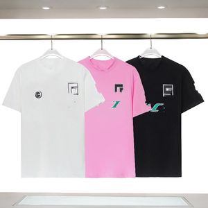 haute qualité 24 été nouveau noir et blanc rose S-XXL Le nouveau T-shirt mode est personnalisé pour la version européenne.Les motifs classiques mettent en valeur une élégance haut de gamme.