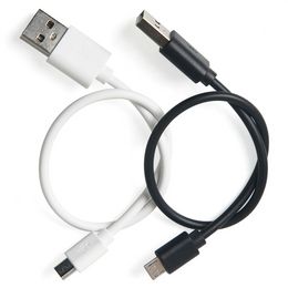 Hoge kwaliteit 25 cm Short Type C Micro USB-kabel Sync-gegevens Snel opladen Oplader Koorddraad voor Samsung S8 S10