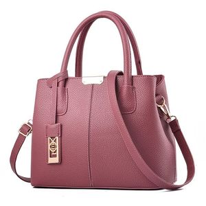 2pcs de haute qualit￩ Set Top Quality Femmes en cuir Mandon de sac ￠ main Lady Clutch Purse Retro Shoulder 00020