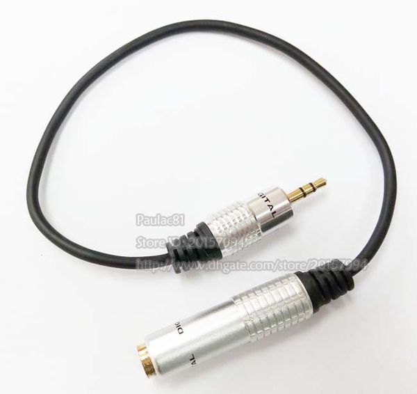 Câbles, prise mâle stéréo 3,5 mm vers prise femelle 6,35 mm, adaptateur de casque, câble convertisseur 30 cm/2 pièces