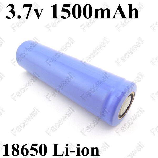Batterie li-ion 3.7v 1500mah 18650, 20a, taux de décharge élevé 1600mah, batterie rechargeable pour outil électrique et cigare