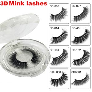 Haute Qualité 3D Mink Lashes 100% Épais Véritable Vison Faux Cils Naturel pour Beauté Maquillage Extension Faux Cils Faux Cils 8 Sstyles