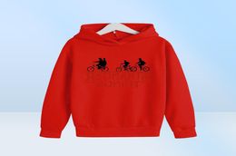 Alta calidad de 4 a 14 años, Stranger Things Things Cotton 2d Print Spring Boys and Girls Soodie Children Clothing Many Colors 2201129373840