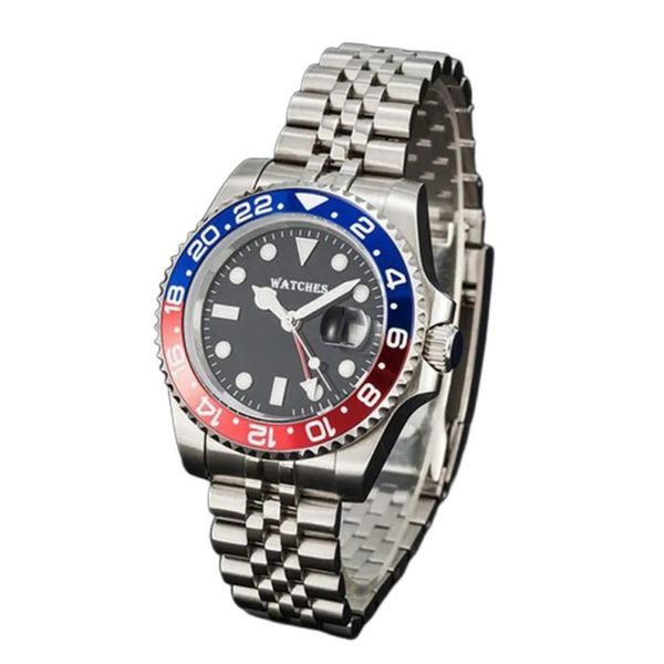Haute qualité 40mm pour montre hommes rlx montre automatique mécanique montre de luxe boucle pliante Hardlex étanche chronomètre luxueux mâle montre-bracelet marque montres