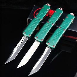 Cuchillo automático para exteriores con hoja 440C de alta calidad, cuchillo de cazarrecompensas con micrófono, cuchillo táctico de autodefensa, herramientas de bolsillo EDC