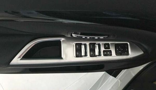Cubierta decorativa para interruptor de ventana de elevador de puerta de coche, 4 Uds. De alta calidad, marco de manija de puerta interior de 4 Uds para Mitsubishi outlander 2016-2019