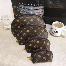 Alta calidad 4 unids set Diseñador nuevas mujeres bolsas de cosméticos organizador famoso bolso de maquillaje bolsa de viaje maquillaje damas cluch monederos organizador bolsa de aseo