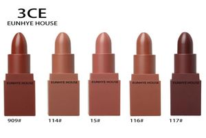 5 couleurs de haute qualité 3ce Eunhye House Limited Edition Velvet Matte Chocolate Lipstick 120 PCSLOT DHL 4605107