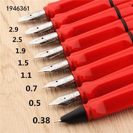 Stylo à plume à pointe plate, 513 rouge, haute qualité, tibétain, arabe, anglais, fournitures de papeterie de bureau pour étudiants, stylos à encre