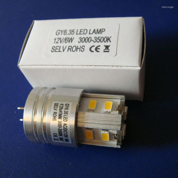 Alta calidad 5630 12v GY6.35 bombilla Led G6.35 lámpara GU6.35 luz 24 unids/lote