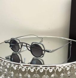 5aaaaaa de haute qualité + Nouvelles lunettes de soleil de mode vintage Cadre acétate importé UV400 LENS POLALISE FEMMES MEN RIGNES RG1921TI TAILLE 33-31-145