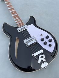 Guitare électrique à 6 cordes de haute qualité, guitare électrique Ricken, touche en palissandre de couleur noire, livraison gratuite