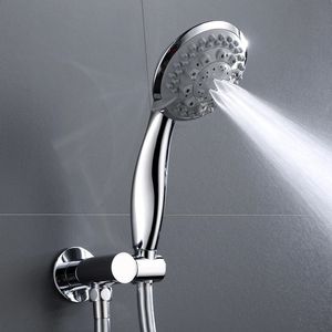 Ensemble de douche à main 7 Modes de haute qualité, pomme de douche de pluie chromée avec support et tuyau en laiton 240202