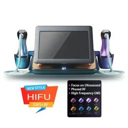 Machine de beauté EMS HI-FU 10D 12D HIFU EMS, 8 cartouches de haute qualité, Anti-rides, raffermissement de la peau, amincissante